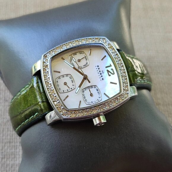 Skagen Women Wristwatch Multi-dial/Gemstones Patent Leather Band Watch - Picture 2 of 13